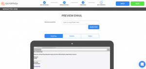 Automizy email preview